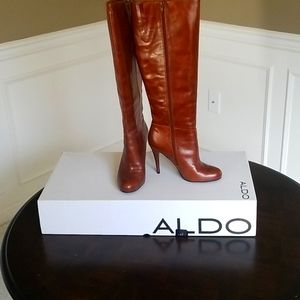 Aldo Morono Boots, size 8.5, rich caramel
